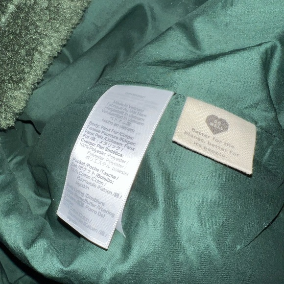 NWOT Madewell Deep Forest (Re)sourced Sherpa Zip Jacket size 1x - Picture 6 of 8